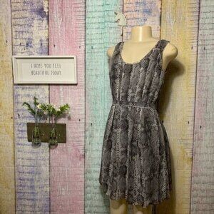Broadway & Broome Madewell Silk Womens Snakeskin Print Sleeveless Dress Size 0